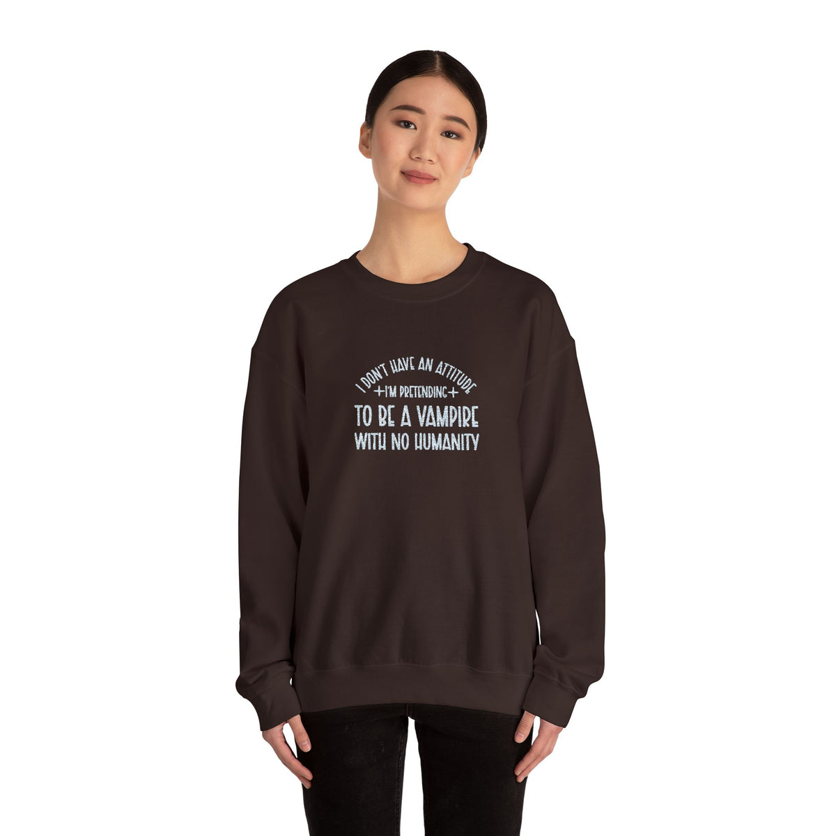 Vampire Humanity Crewneck Sweatshirt (Embroidery)