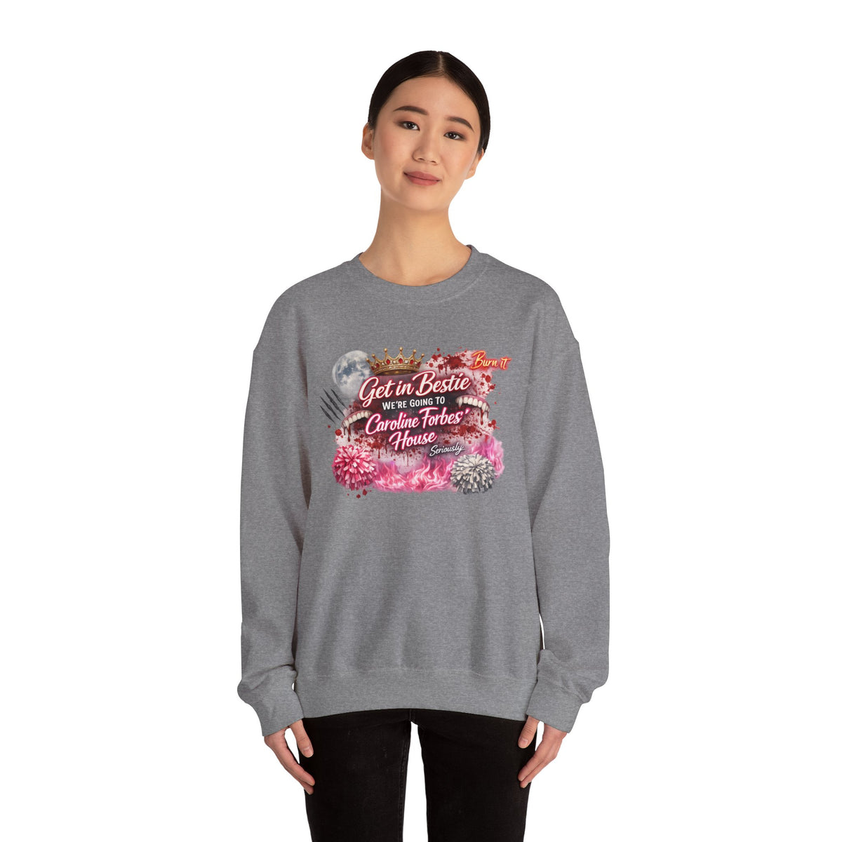 Get in Bestie (Caroline Forbes') Crewneck Sweatshirt