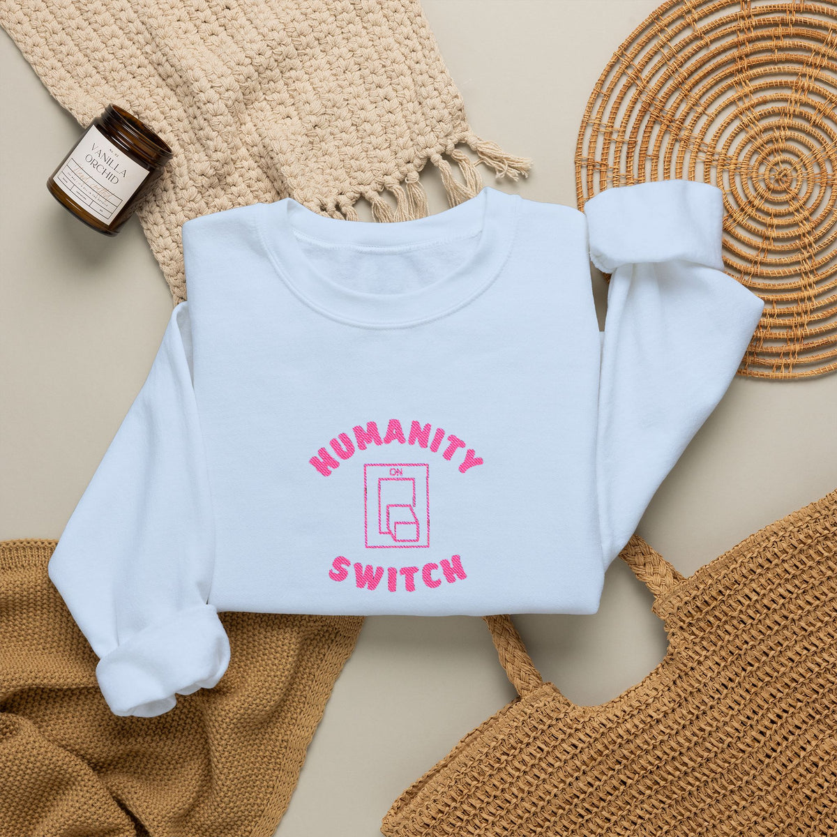 Humanity Switch Crewneck Sweatshirt (Embroidery)