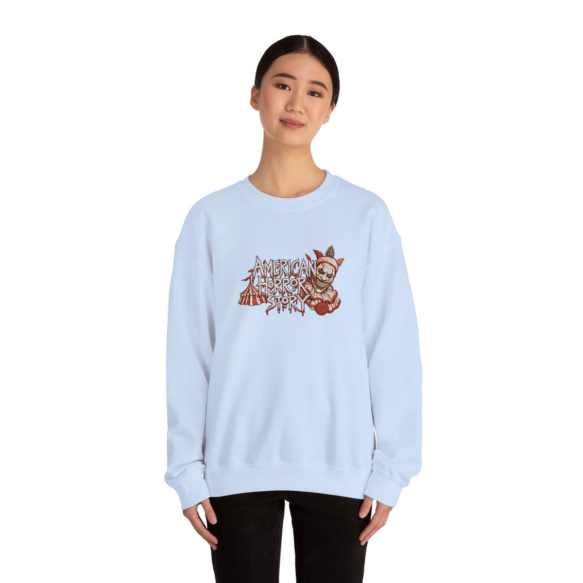 Twisty the Clown Crewneck Sweatshirt (Embroidery)