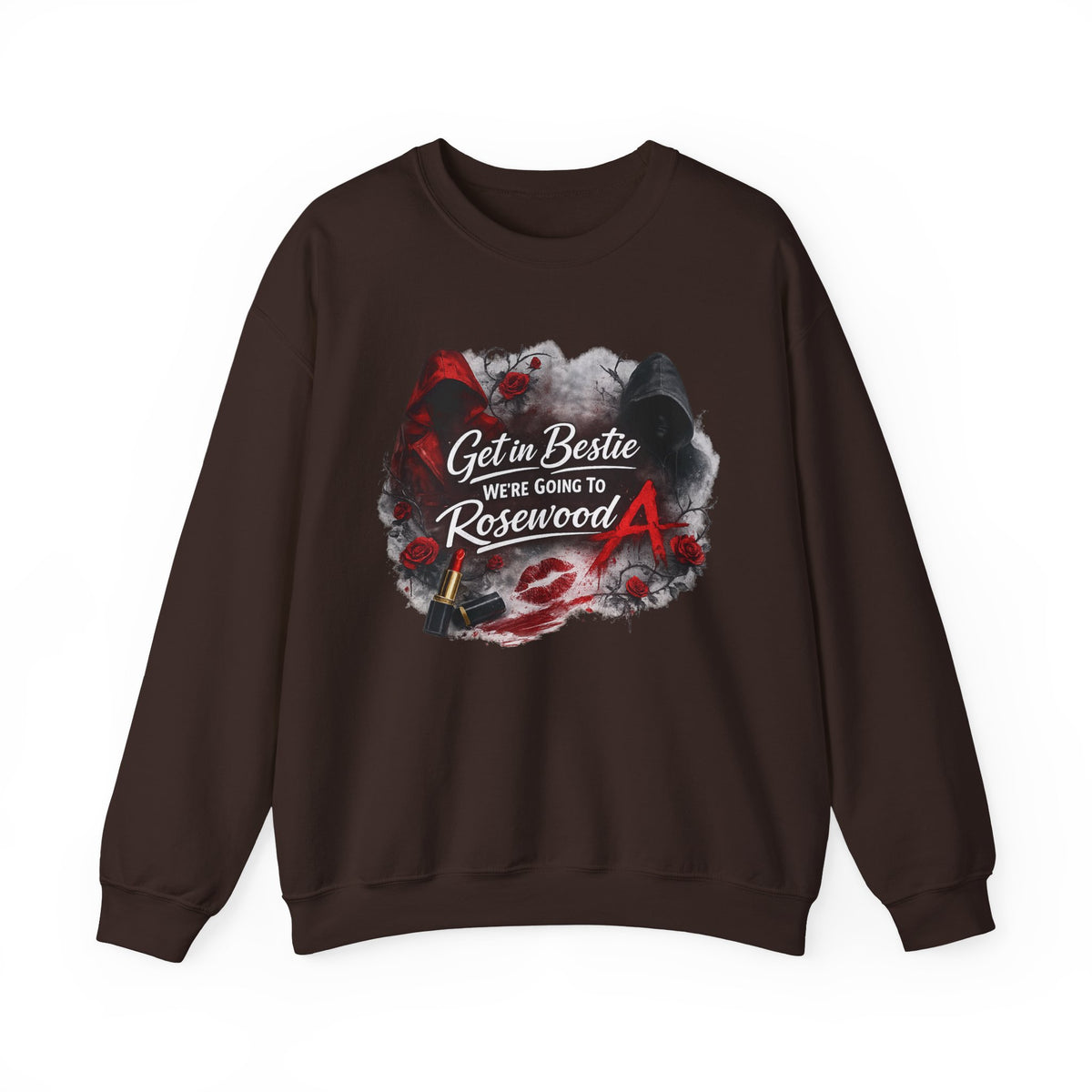 Get in Bestie (Rosewood) Crewneck Sweatshirt