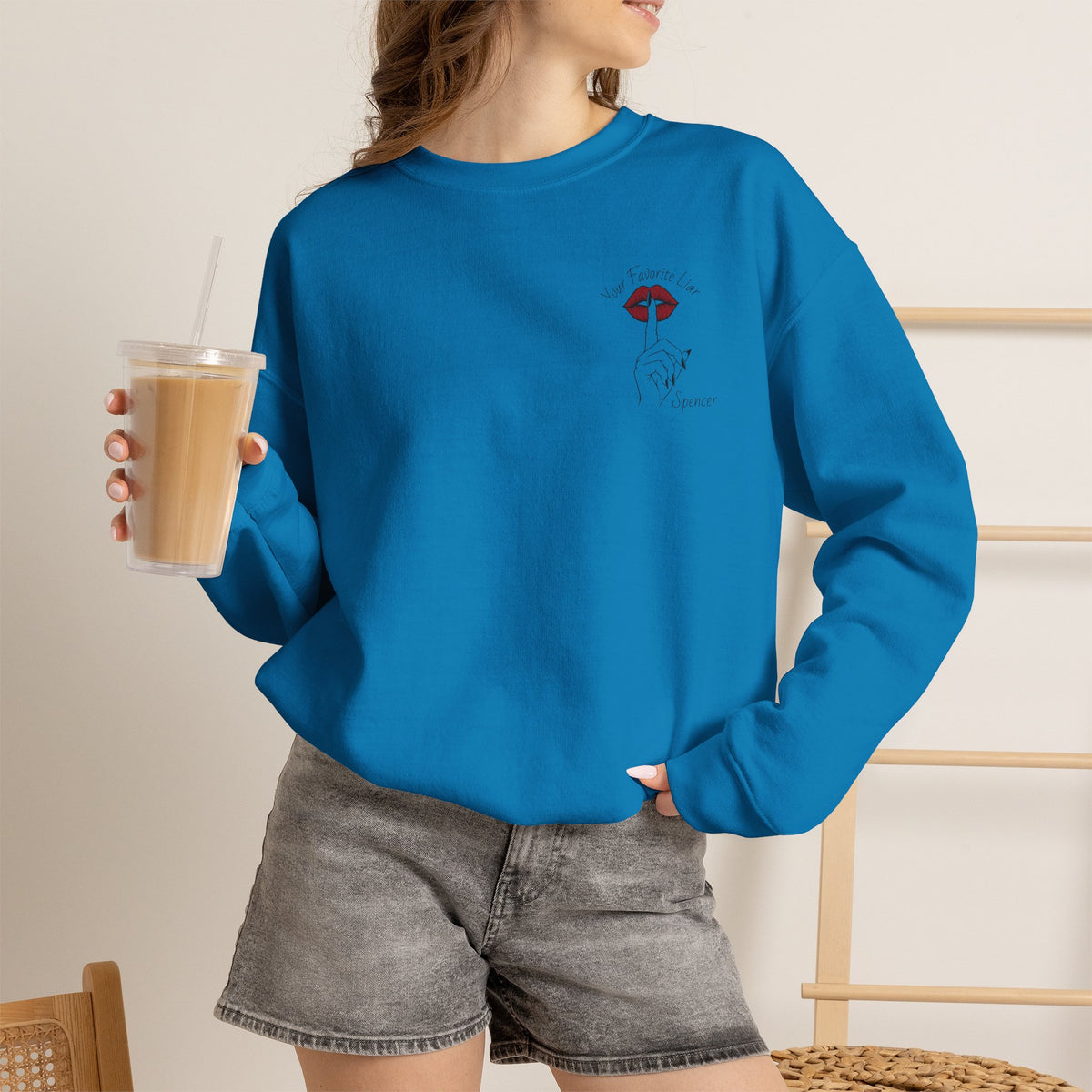Your Favorite Liar Spencer's Txts Crewneck Sweatshirt