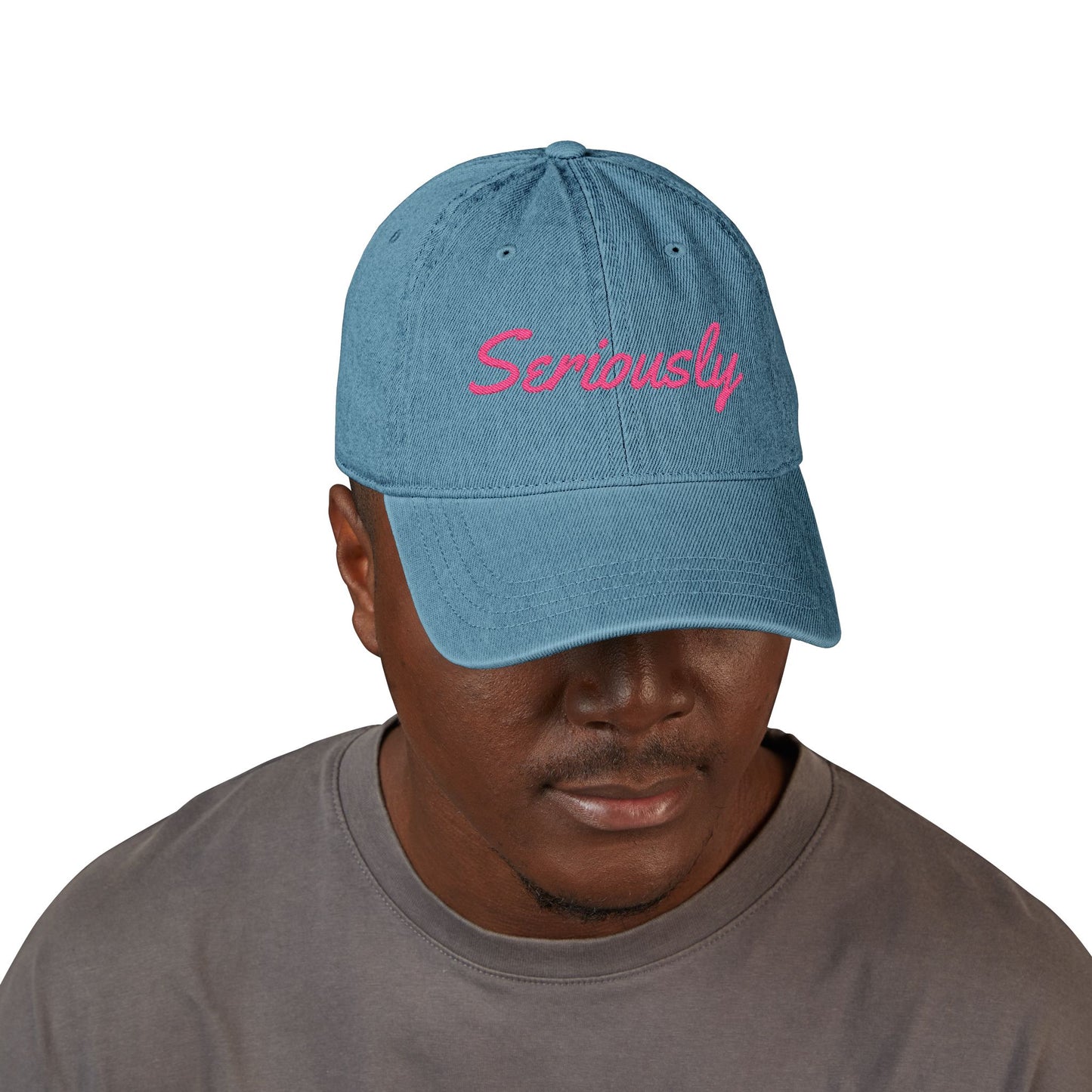 Seriously Denim Hat (Embroidery)