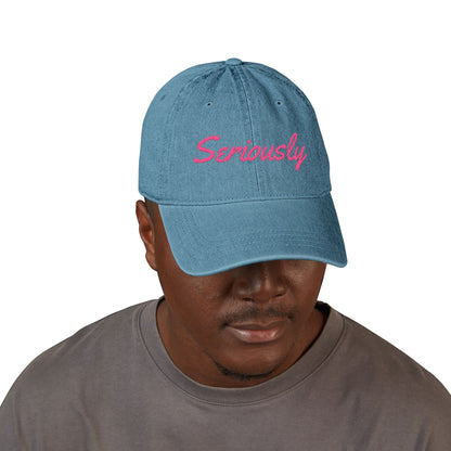 Seriously Denim Hat (Embroidery)