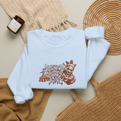 Twisty the Clown Crewneck Sweatshirt (Embroidery)
