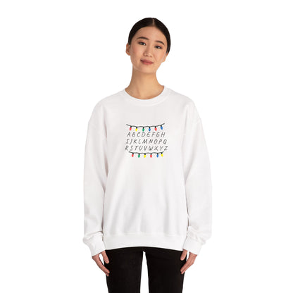 Stranger Things Alphabet Crewneck Sweatshirt (Embroidery)