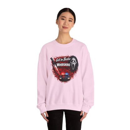 Get in Bestie (Woodsboro) Crewneck Sweatshirt