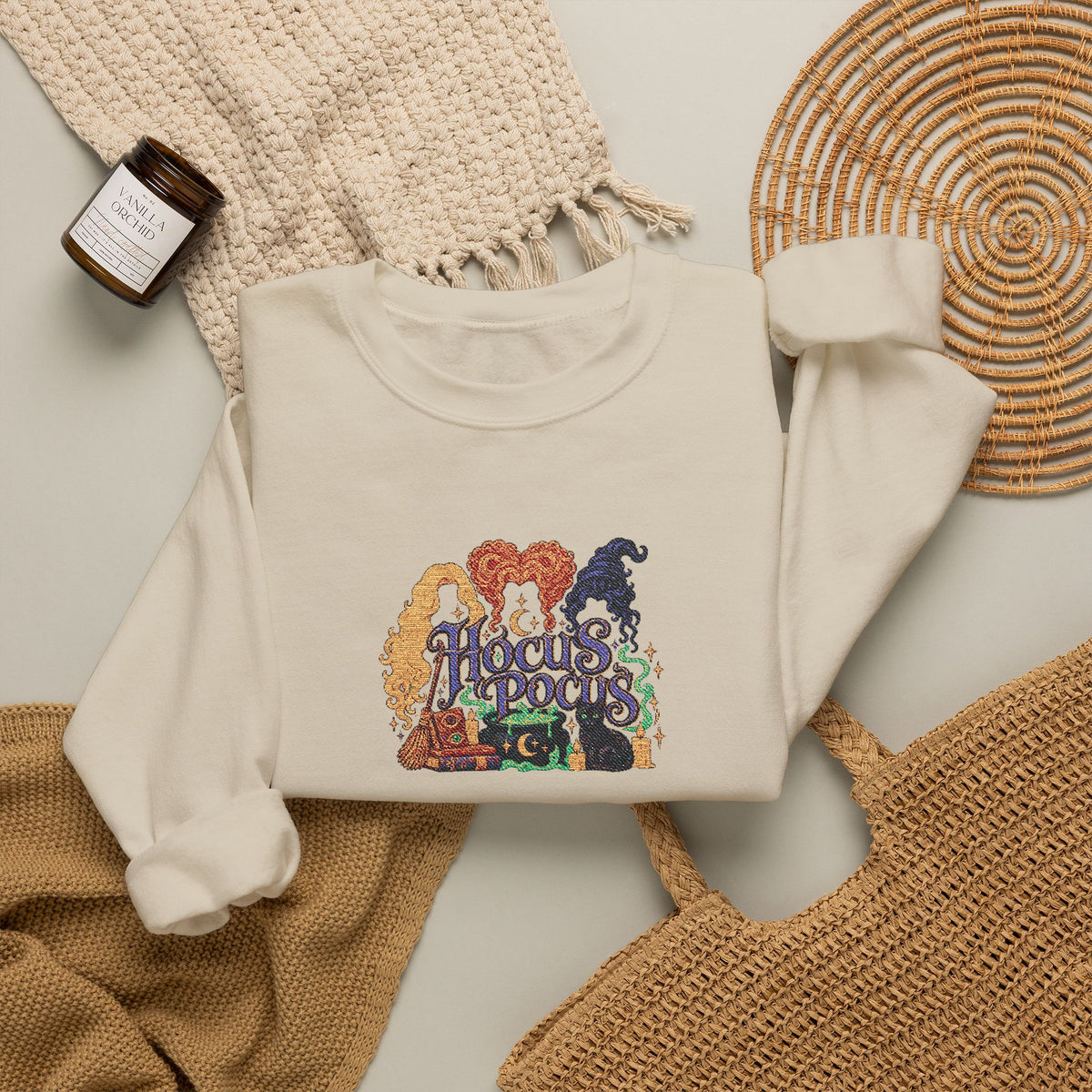 Hocus Pocus Crewneck Sweatshirt (Embroidery)