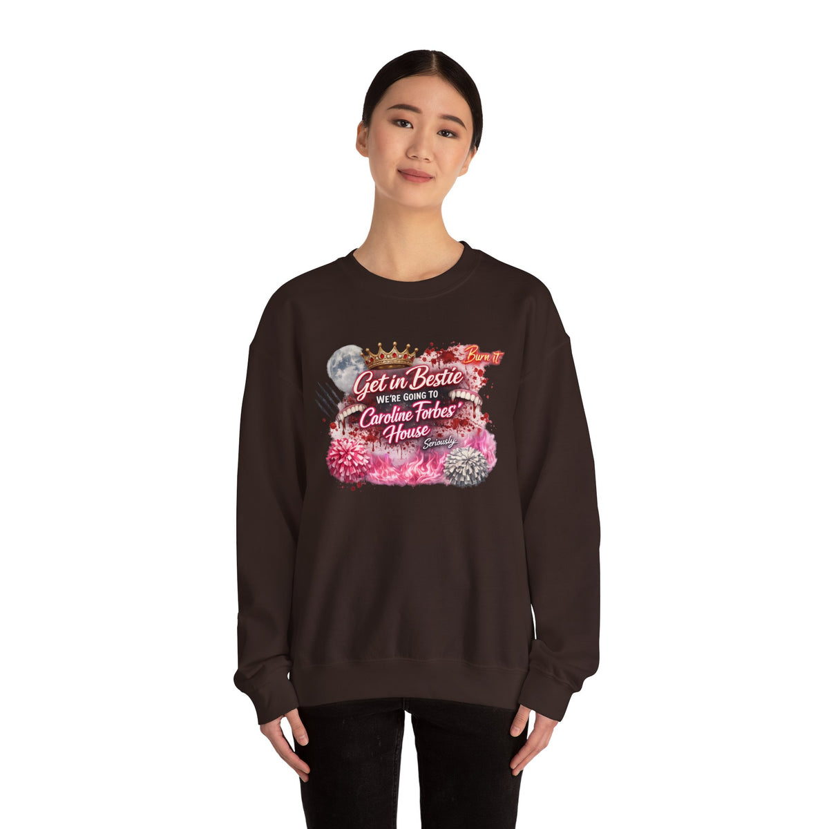 Get in Bestie (Caroline Forbes') Crewneck Sweatshirt