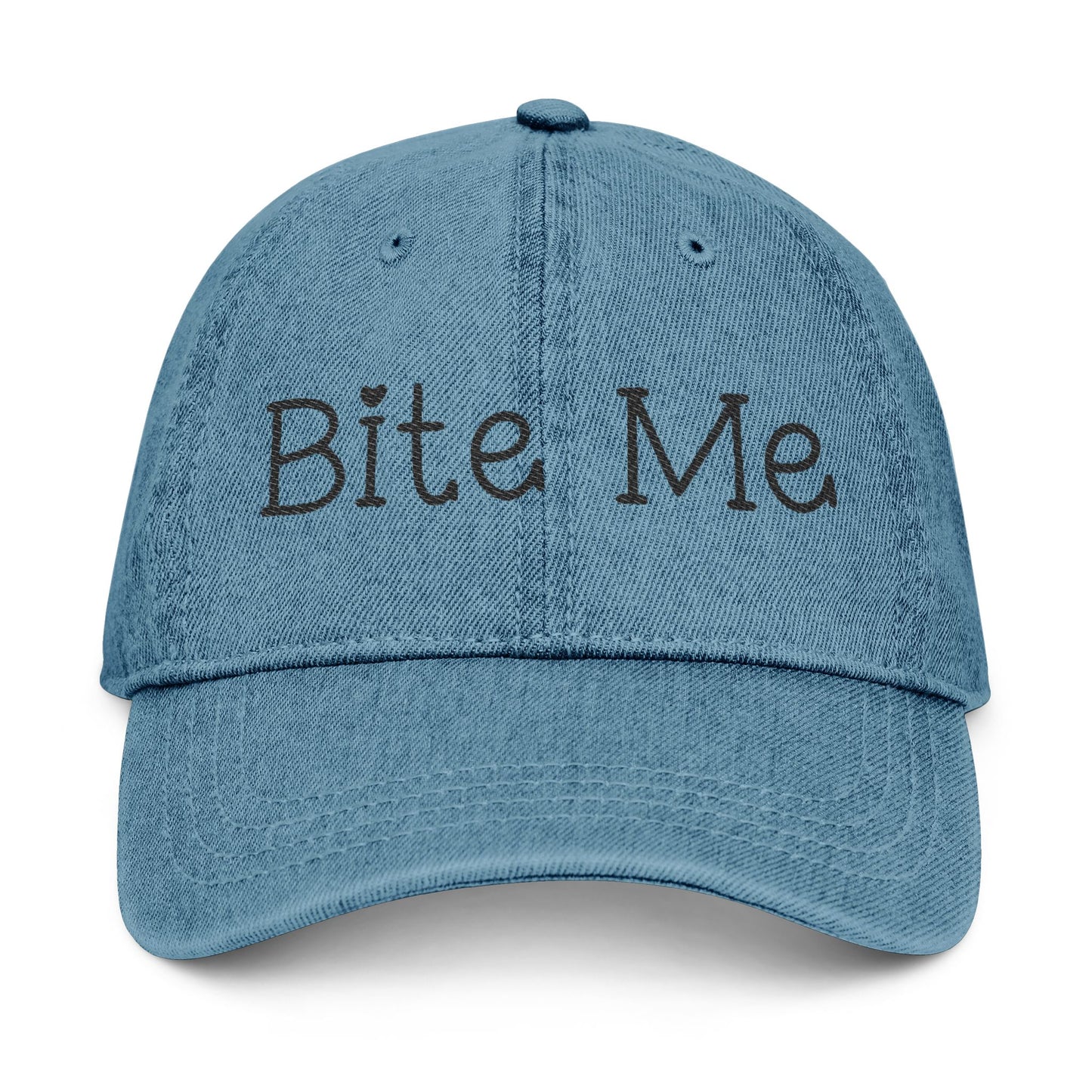 Bite Me Denim Hat (Embroidery)
