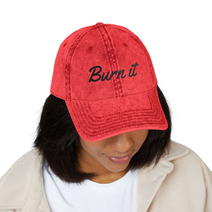 Burn It Vintage Cap (Embroidery)
