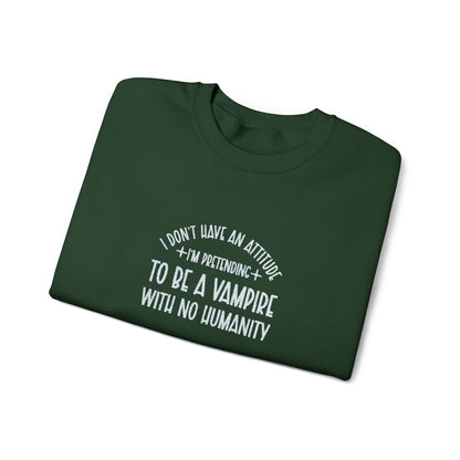 Vampire Humanity Crewneck Sweatshirt (Embroidery)
