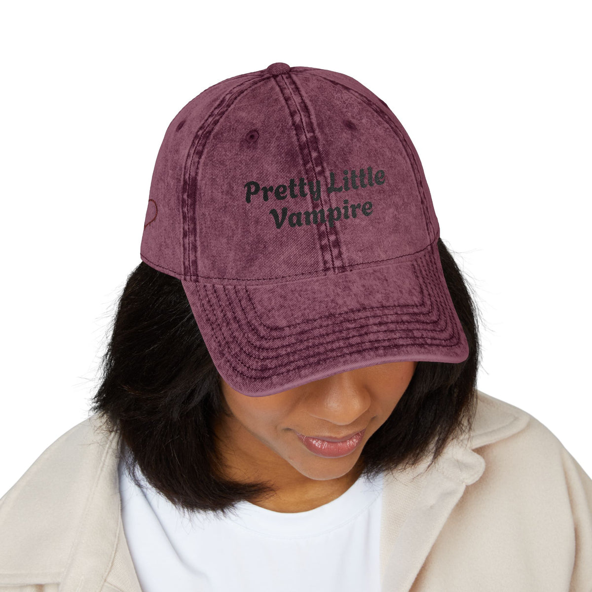 Pretty Little Vampire Vintage Cap (Embroidery)