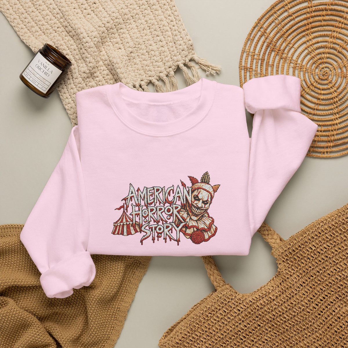 Twisty the Clown Crewneck Sweatshirt (Embroidery)
