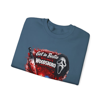 Get in Bestie (Woodsboro) Crewneck Sweatshirt