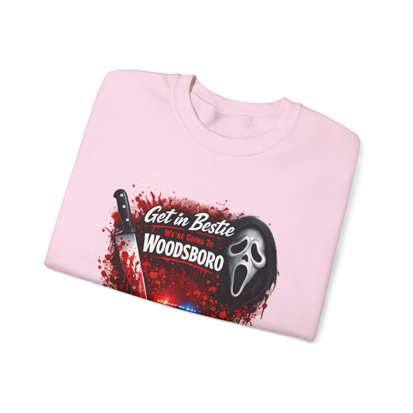 Get in Bestie (Woodsboro) Crewneck Sweatshirt
