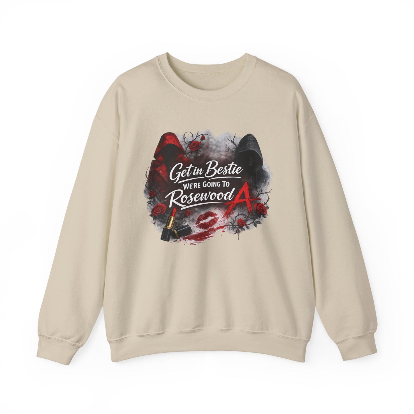 Get in Bestie (Rosewood) Crewneck Sweatshirt