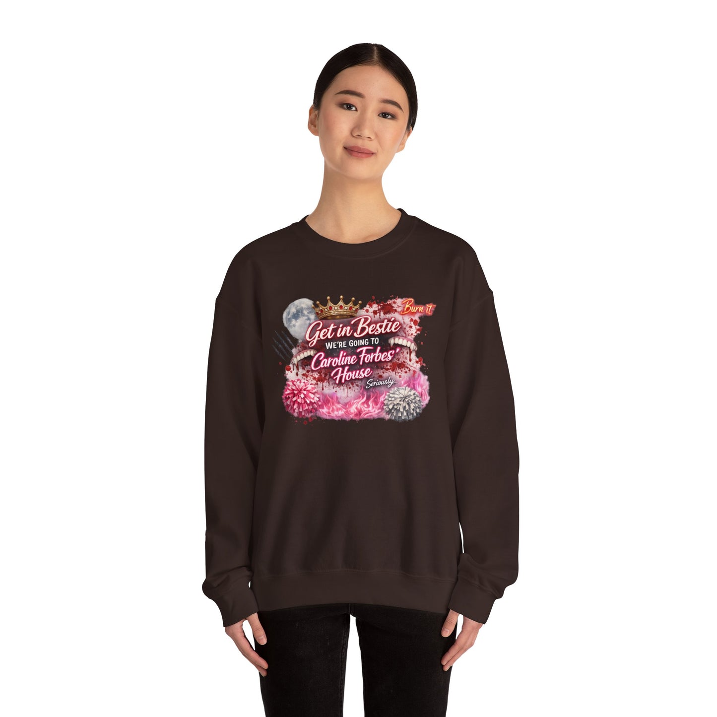 Get in Bestie (Caroline Forbes') Crewneck Sweatshirt