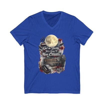 New Orleans Unisex Jersey Short Sleeve V-Neck Tee