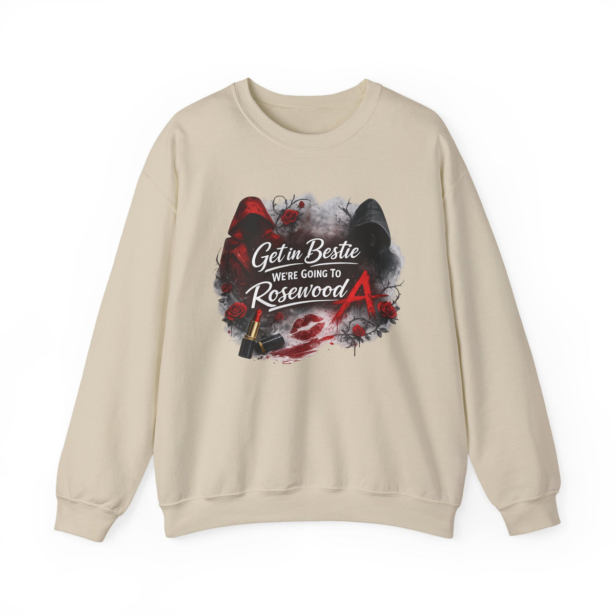 Get in Bestie (Rosewood) Crewneck Sweatshirt