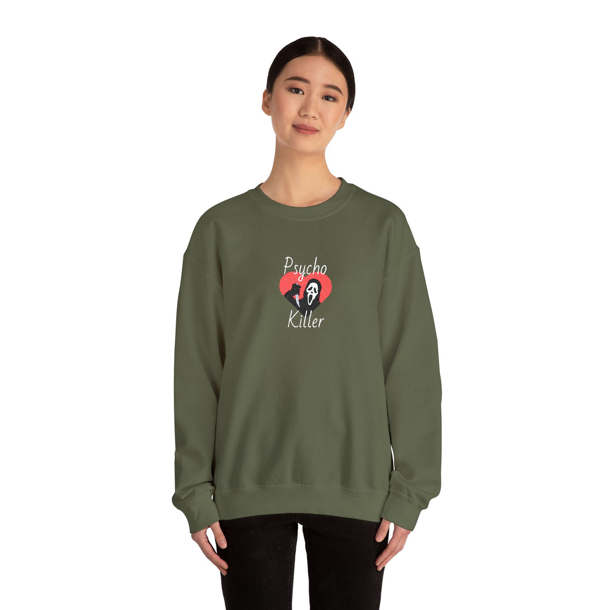 Psycho Killer Crewneck Sweatshirt (Embroidery)
