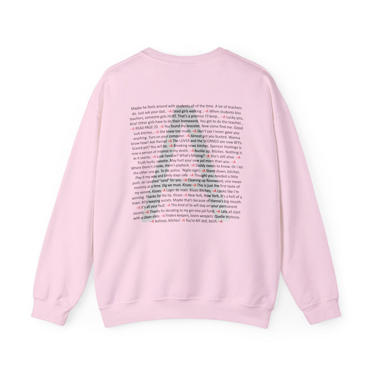 Your Favorite Liar Aria's Txts Crewneck Sweatshirt