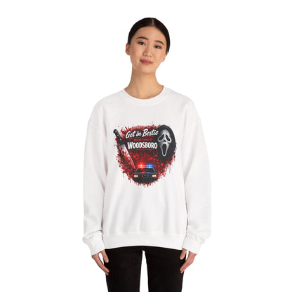 Get in Bestie (Woodsboro) Crewneck Sweatshirt