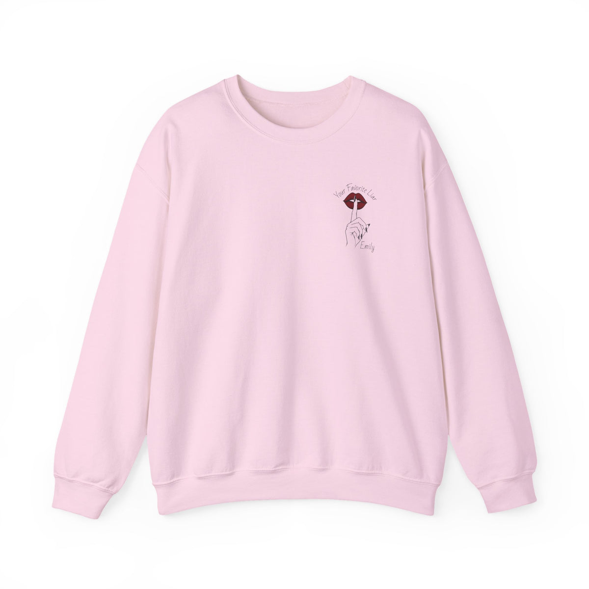 Your Favorite Liar Emily's Txts Crewneck Sweatshirt