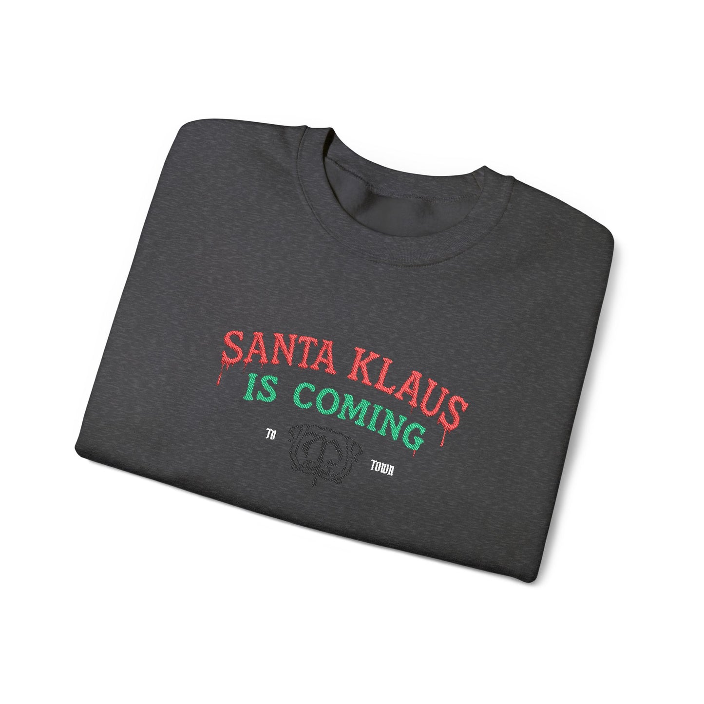Santa Klaus Crewneck Sweatshirt (Embroidery)