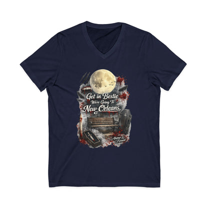 New Orleans Unisex Jersey Short Sleeve V-Neck Tee