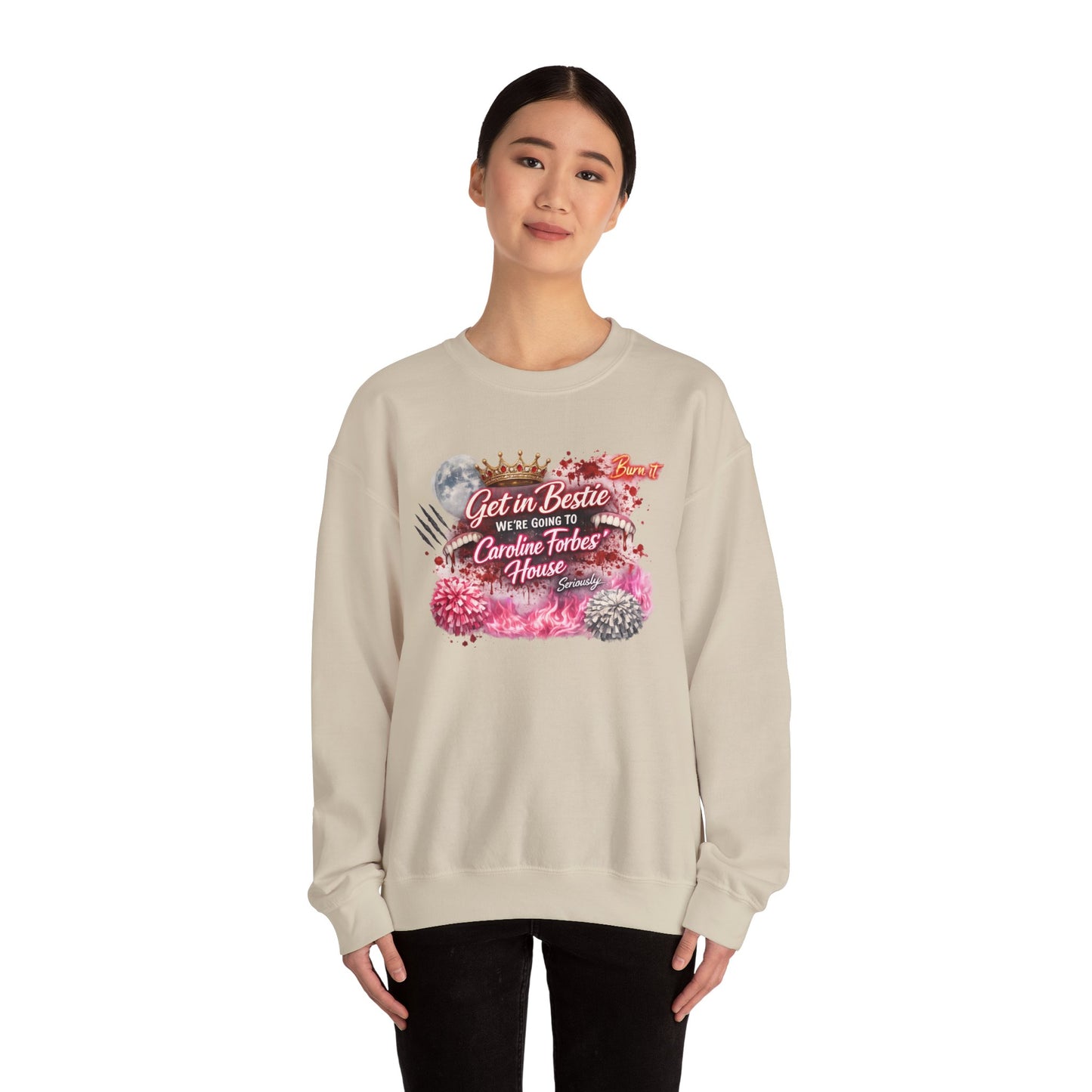 Get in Bestie (Caroline Forbes') Crewneck Sweatshirt
