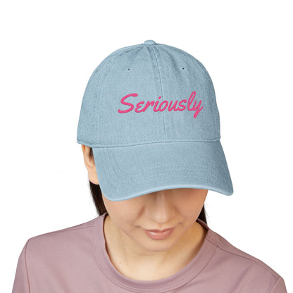 Seriously Denim Hat (Embroidery)