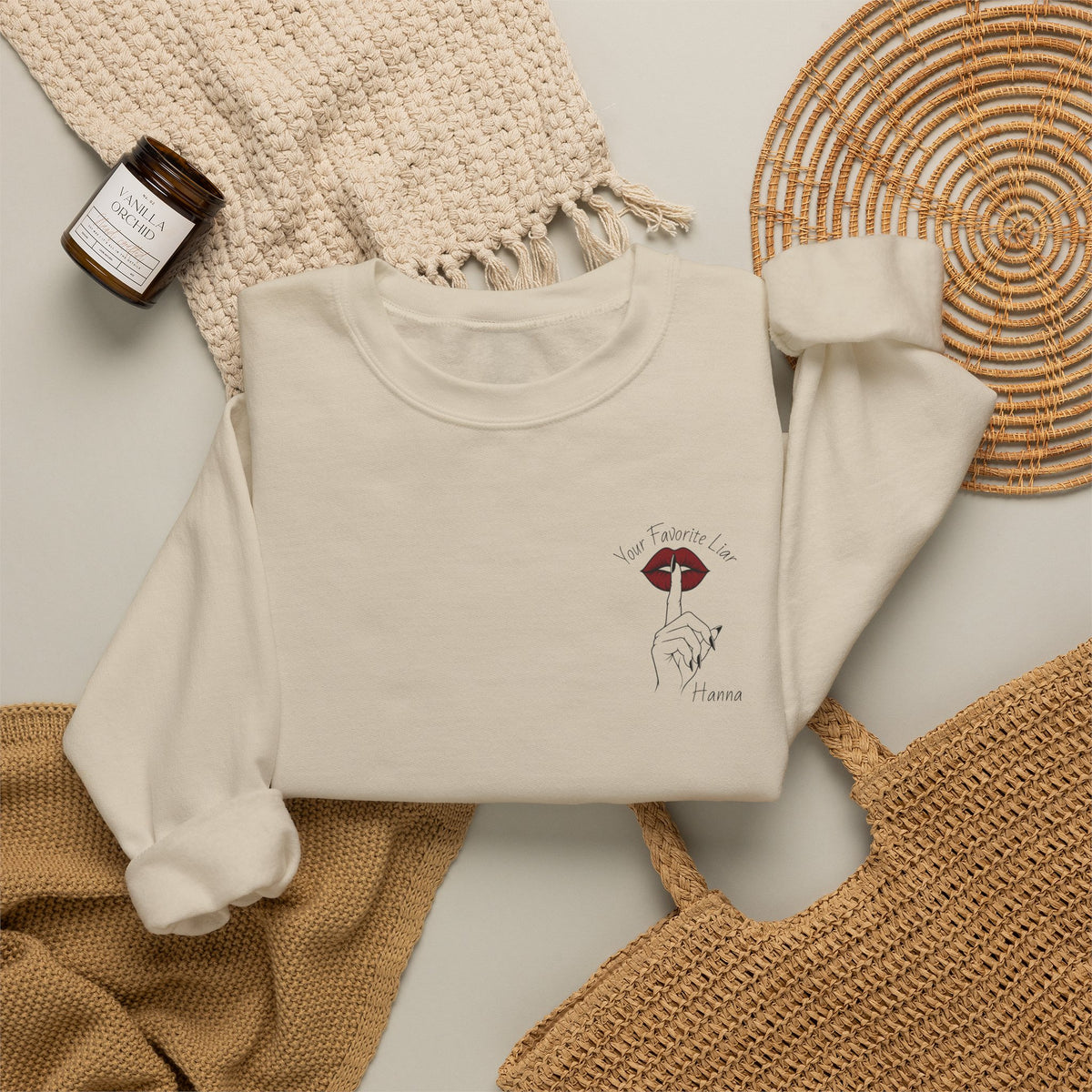 Your Favorite Liar Hanna's Txts Crewneck Sweatshirt