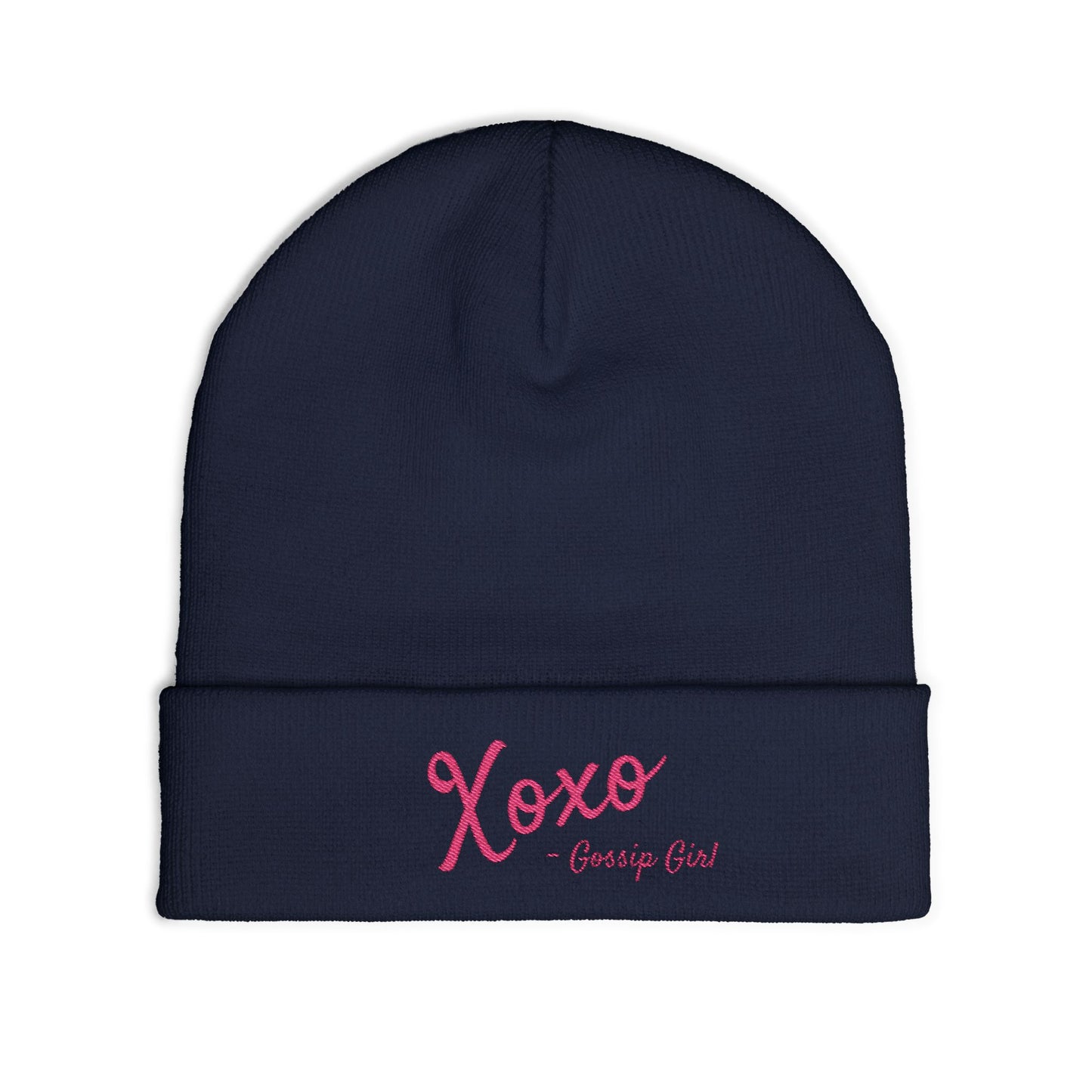 Xoxo Knit Beanie (Embroidery)