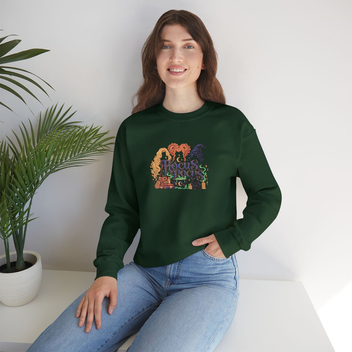 Hocus Pocus Crewneck Sweatshirt (Embroidery)