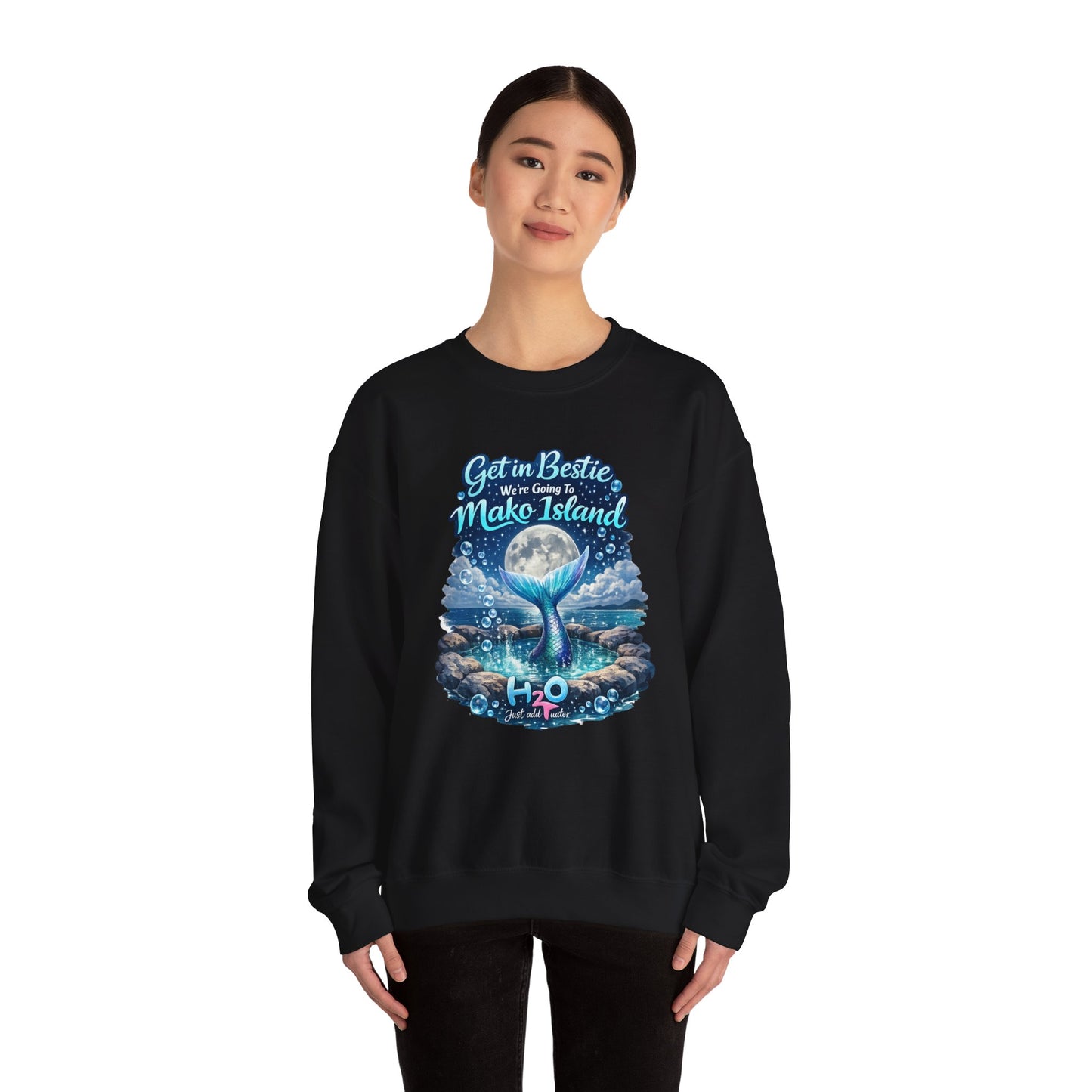 Get in Bestie (Mako Island) Crewneck Sweatshirt
