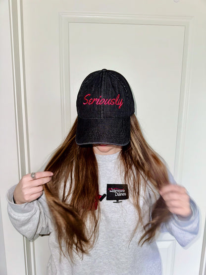 Seriously Denim Hat (Embroidery)