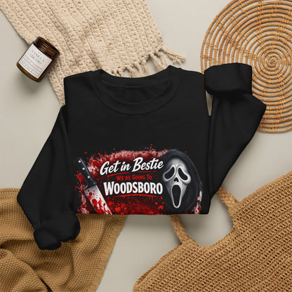 Get in Bestie (Woodsboro) Crewneck Sweatshirt