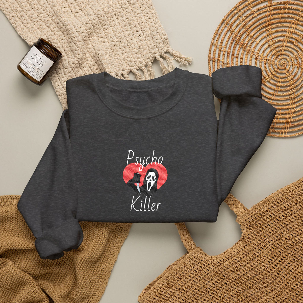 Psycho Killer Crewneck Sweatshirt (Embroidery)