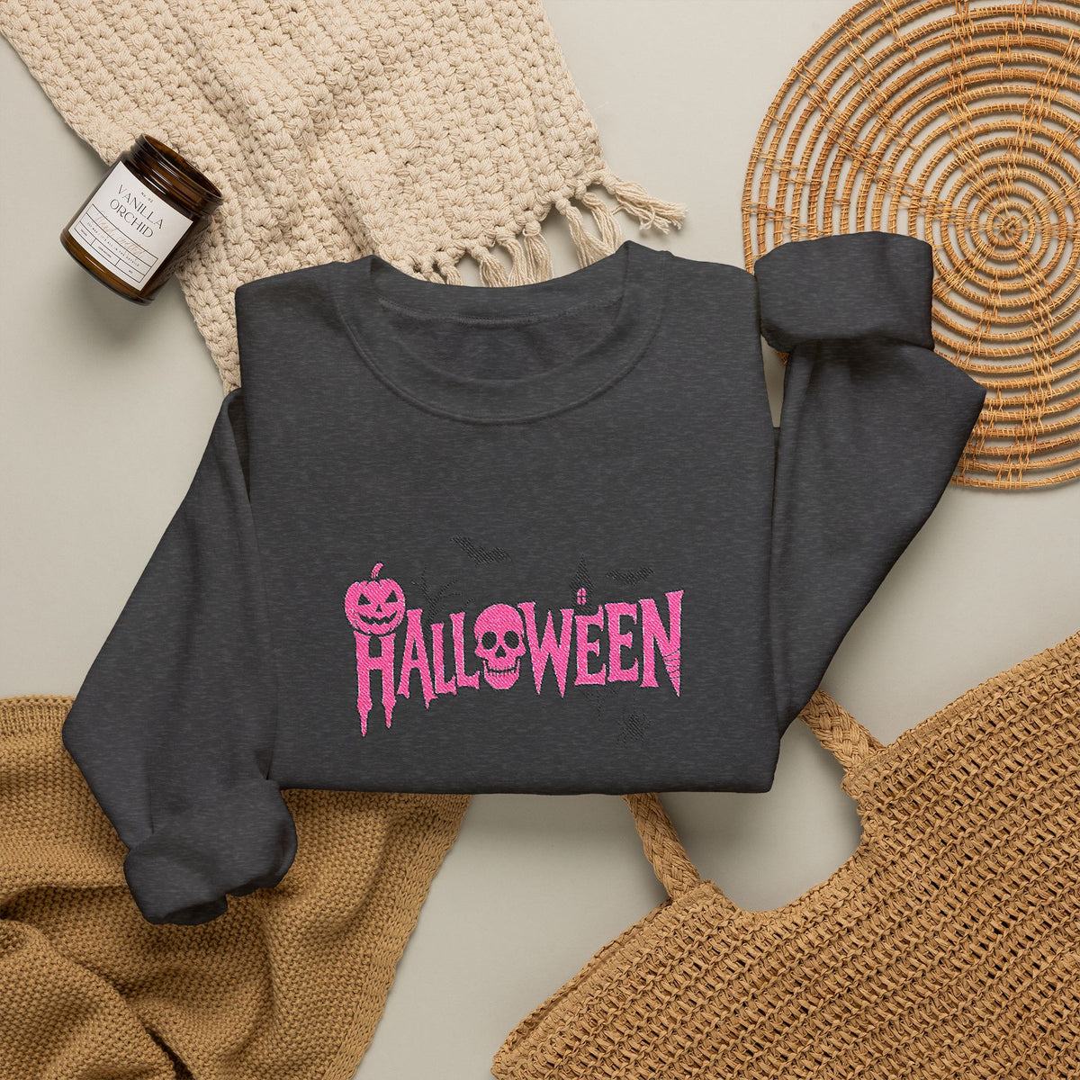 Halloween Crewneck Sweatshirt (Embroidery)