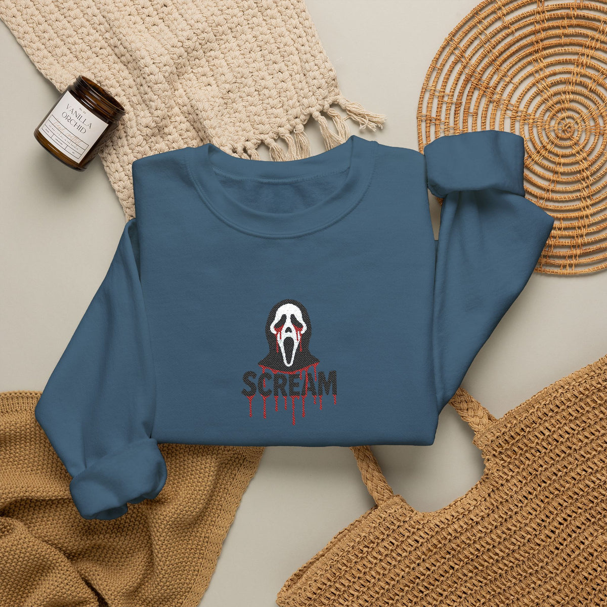Scream Crewneck Sweatshirt (Embroidery)