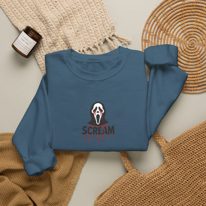 Scream Crewneck Sweatshirt (Embroidery)