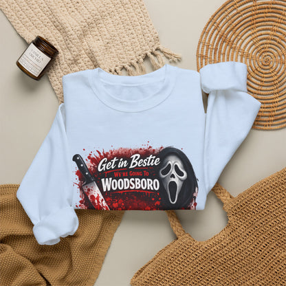 Get in Bestie (Woodsboro) Crewneck Sweatshirt