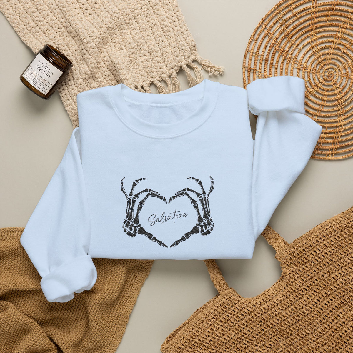 Skeletal Salvatore Crewneck Sweatshirt (Embroidery)