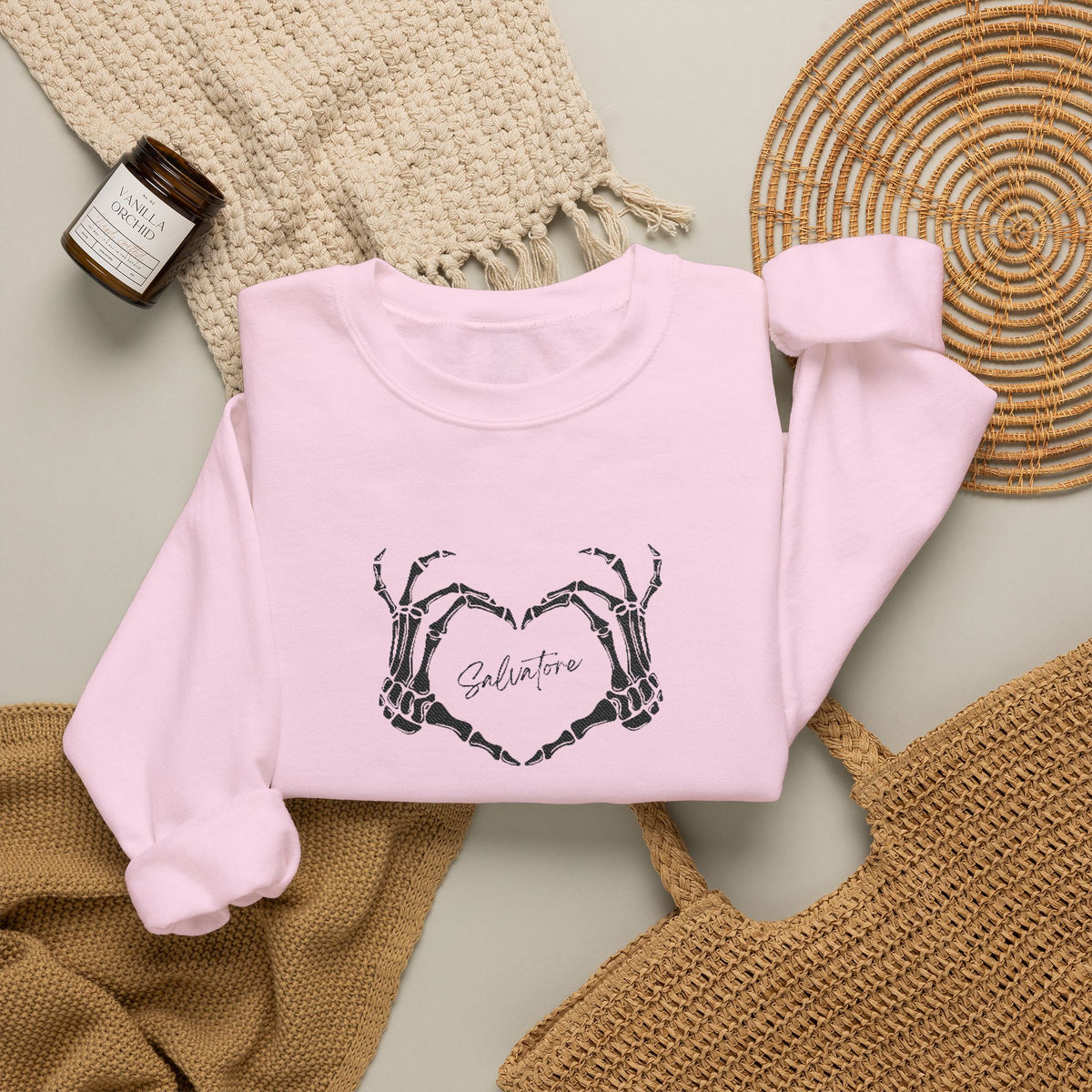 Skeletal Salvatore Crewneck Sweatshirt (Embroidery)