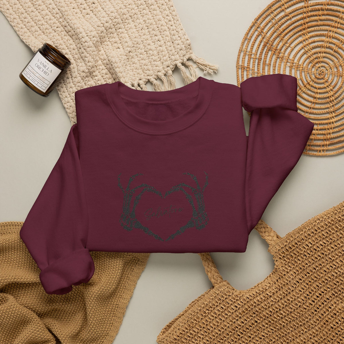 Skeletal Salvatore Crewneck Sweatshirt (Embroidery)