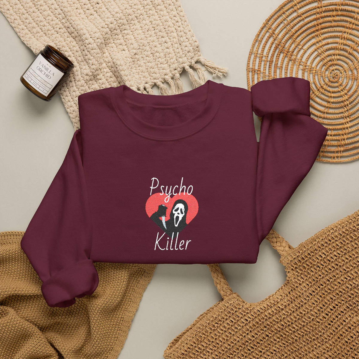 Psycho Killer Crewneck Sweatshirt (Embroidery)