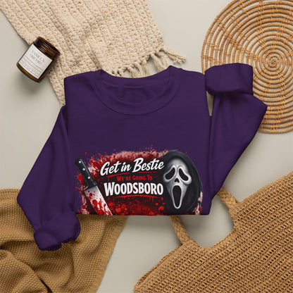 Get in Bestie (Woodsboro) Crewneck Sweatshirt