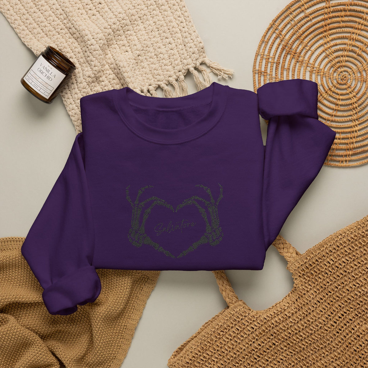 Skeletal Salvatore Crewneck Sweatshirt (Embroidery)