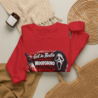 Get in Bestie (Woodsboro) Crewneck Sweatshirt